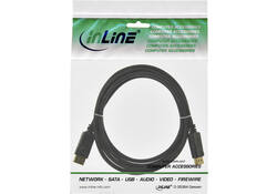 Kabel inLine displayport 4K60HZ M-M 3 meter zwart