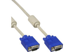 Kabel Inline S VGA 15HD M-M 2 meter beige en blauw