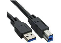 Kabel Inline USB-A USB-B 3.0 M 1.5 meter zwart