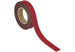 Magneetband MAUL beschrijf- wisbaar 10mx30mmx1mm rood