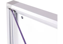 Binnenvitrine wand MAULextraslim whiteboard 6xA4 met slot