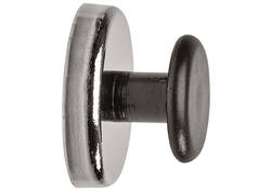 Magneet met knop MAUL Ø36mm trekkracht 5kg chroom/zwart