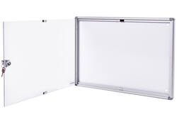 Binnenvitrine wand MAULextraslim whiteboard 2xA4 met slot