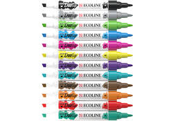 Duotip marker Ecoline basis set 12 kleuren