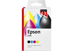 Inktcartridge Quantore alternatief tbv Epson 27XL zwart+3kleur