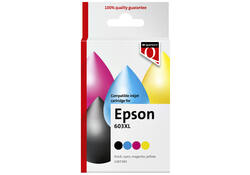 Inktcartridge Quantore alternatief tbv Epson 603XL zwart + 3 kleuren