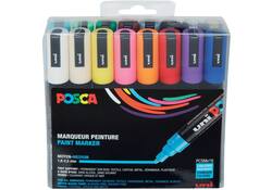 Verfstift Posca PC5M medium assorti set à 16 stuks