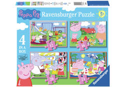 Puzzel Peppa Pig 4in1 12/16/20/24 st