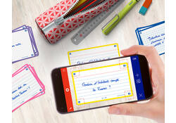 Flashcard Oxford 2.0 75x125mm 80vel 250gr lijn geel