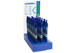 Gelschrijver PILOT Begreen B2P medium blauw display à 24 stuks