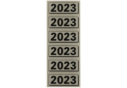 Rugetiket Elba 2023 57x25mm grijs