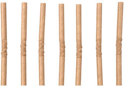 Drinkrietje IEZZY karton buigbaar 6x240mm 100% fair 200 st bruin