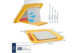 Laptopstandaard Leitz Ergo Cosy geel