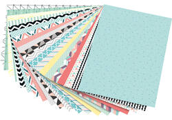 Papierblok Folia Geometrie 24x34cm 270gr 20 vel assorti