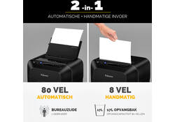 Papiervernietiger Fellowes Automax 80M snippers 4x12mm