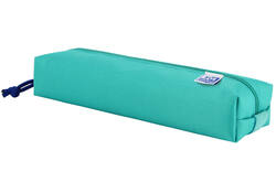 Pennenetui Oxford rechthoek turquoise