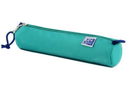 Pennenetui Oxford rond turquoise