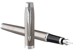 Balpen en vulpen Parker IM stainless steel CT medium