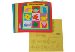 Vouwkartons vierkant 20x20cm 105gram assorti