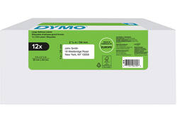 Etiket Dymo LabelWriter adressering 25x54mm 12 rollen á 500 stuks wit