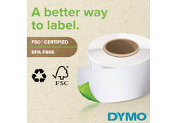 Etiket Dymo LabelWriter adressering 25x54mm 12 rollen á 500 stuks wit