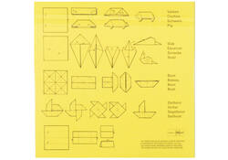 Vouwblaadjes vierkant 20x20cm 65gram assorti