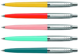 Balpen Parker Jotter Originals 70's Glam CT M transitbox 20 assortikleuren