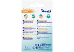 Wondpleister Nexcare active flexible foam waterbestendig 30 stuks assorti