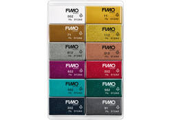 Klei Fimo effect colour pak à 12 sparkelende kleuren