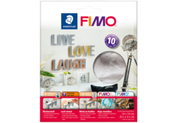 Bladmetaal Fimo 14x14cm 10vel zilver