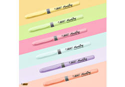 Markeerstift Bic grip Highlight your life assorti blik à 15 stuks