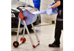 Poetspapier Tork Wiping Plus W1 37cmx510m blauw 130050
