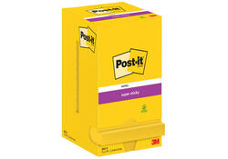 Memoblok Post-it 654 Super Sticky 76x76mm ultrageel