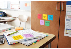 Memoblok Post-it 654 Super Sticky 76x76mm ultrageel