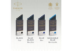 Inktpatroon Parker Quink zwart blister à 10 stuks