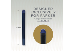 Inktpatroon Parker Quink zwart blister à 10 stuks