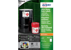 Etiket Avery B4775-50 210x297mm polyethyleen wit 50stuks