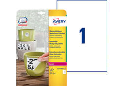 Etiket Avery L4775REV-20 210x297mm wit 20stuks