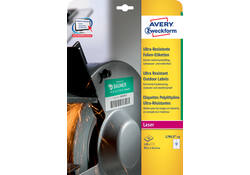 Etiket Avery Zweckform L7913-10 99.1x42.3mm polyester wit 120stuks