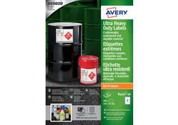 Etiket Avery B3427-50 105x74mm polyethyleen wit 400stuks