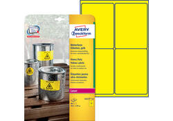 Etiket Avery Zweckform L6127-20 99.1x139mm geel 80stuks