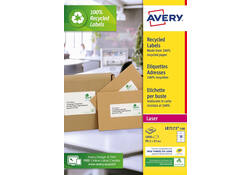 Etiket Avery LR7173-100 99.1x57mm recycled wit 1000stuks