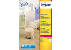 Etiket Avery L7783-25 96x50.8mm transparant 250stuks