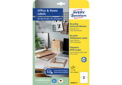 Etiket Avery Zweckform LR3655-10 210x148mm recycled wit 20stuks