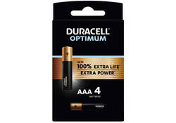 Batterij Duracell Optimum Clipstrip AAA 8 blisters a 4 stuks