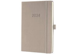 Agenda 2024 Sigel Conceptum A5 7dagen/2pagina's taupe