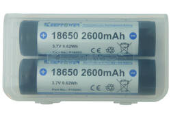 Accu 18650-26H, PCB beschermd, 2600mAh, 3,7V