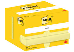 Memoblok Post-it 656 51x76mm canary yellow