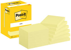 Memoblok Post-it 657 76x102mm geel