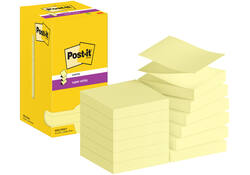 Memoblok Post-it Z-Note S330 Super Sticky 76x76mm geel